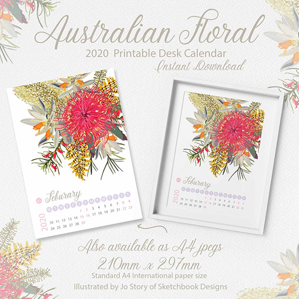 Australian Floral 2020 Calendar